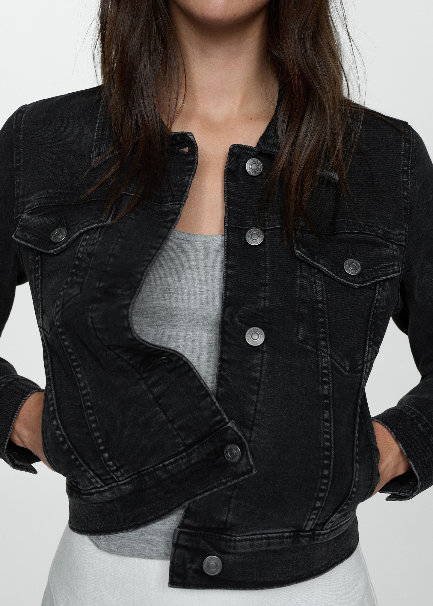 Charcoal Denim Jacket