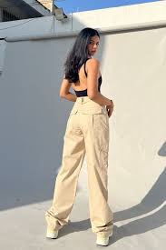 Zara Cargo Beige Jeans